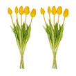 Tulpenboeket - Meerdere kleuren - 'Real Touch' Kunsttulpen - 10 stelen- 43 cm