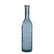 Rioja Fles Vaas - H75 x Ø18 cm - Gerecycled Glas - Lichtblauw