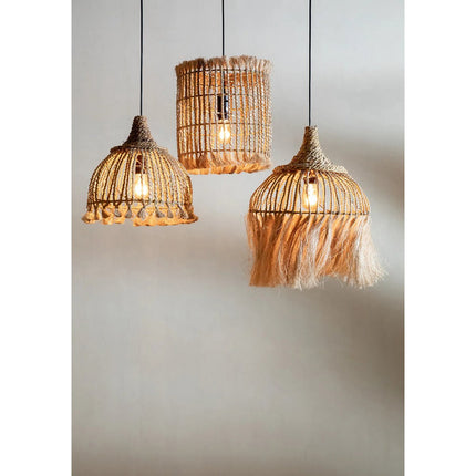 De Abaca Tassel Hanger - Naturel - S