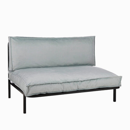 Celo Loungebank - L122 x B83 x H78 cm - Metaal - Zwart