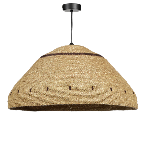 Joulz Hanglamp - H22 x Ø41 cm - Jute - Lichtbruin