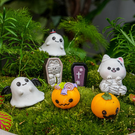 Horror huis - Decoratieve miniatuur figuren - Halloween - 7 stuks - ↑ 1 - 3 cm