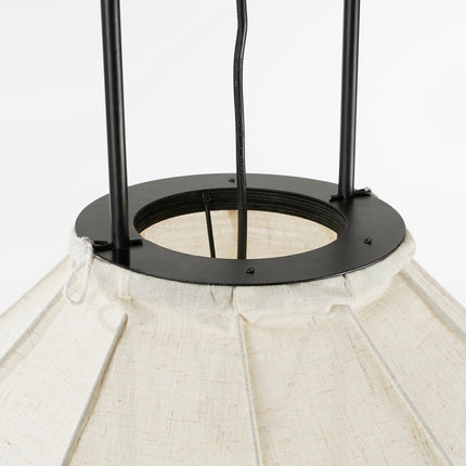 Pego Hanglamp - H94 x Ø70 cm - Linnen - Off White