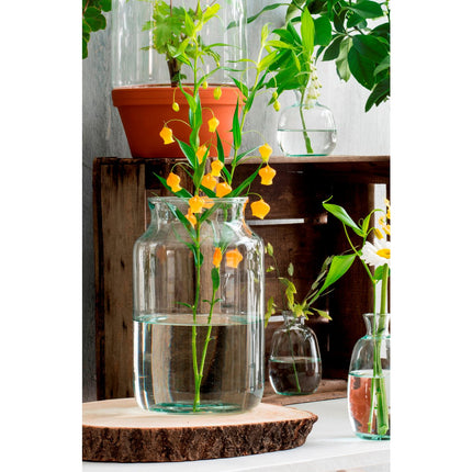 Vienne Vaas - H40 x Ø23 cm - Gerecycled Glas - Transparant