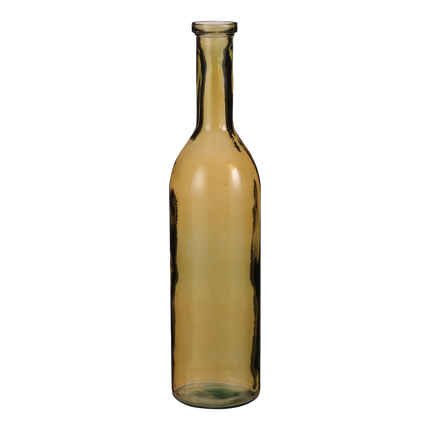 Rioja Fles Vaas - H75 x Ø18 cm - Gerecycled Glas - Oker