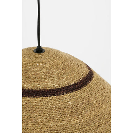 Joulz Hanglamp - H22 x Ø41 cm - Jute - Lichtbruin