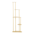 Fonda Plantentafel - L48 x B27 x H140 cm - Metaal - Lichtgeel