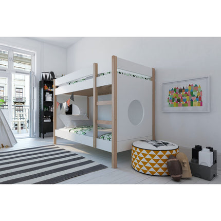 Stapelbed - Uppsala - 90x200 - Wit - Grenenhout - Hoogslaper - Kinderbed