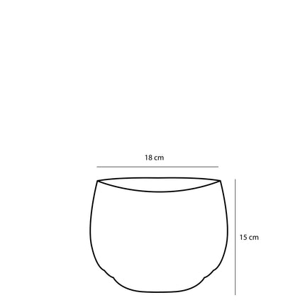 Jorck Mand voor Planten - Set van 3 - H24 x Ø26 cm - Zeegras - Groen