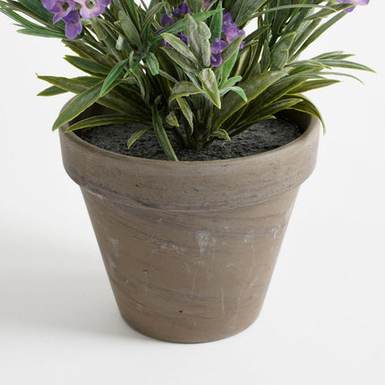 Lavendel Kunstplant in Bloempot Stan - H33 x Ø20 cm - Paars