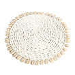 De Seagrass Shell Pan Coaster - Wit