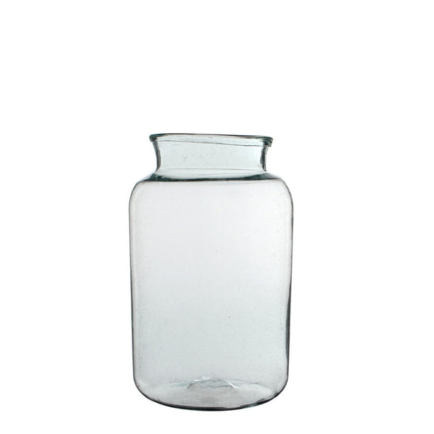 Vienne Vaas - H40 x Ø23 cm - Gerecycled Glas - Transparant