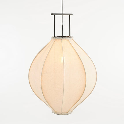 Pego Hanglamp - H94 x Ø70 cm - Linnen - Off White