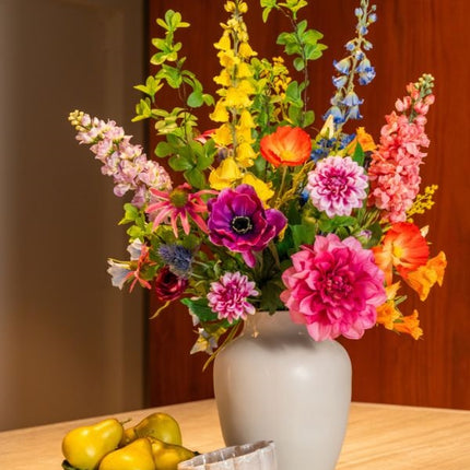 Kunstbloemen boeket - Bold & bright Deluxe - Real Touch - 16 stelen - ↑ 85 cm