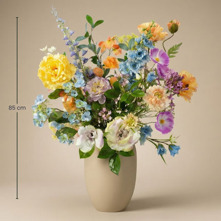Kunstbloemenboeket - Soft Spring Deluxe - Real Touch - 18 stelen - ↑ 85 cm