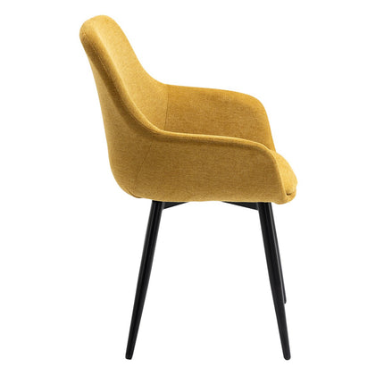 Set van 2 fauteuils geel