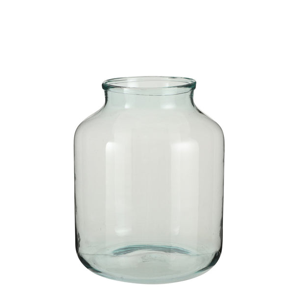 Vienne Vaas - H42 x Ø29 cm - Gerecycled Glas - Transparant