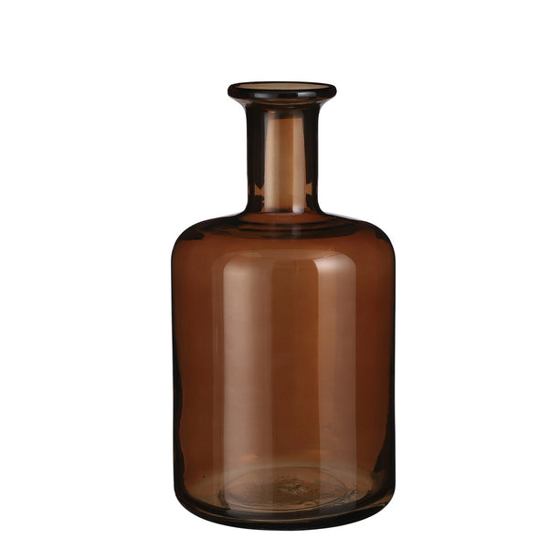 Regal Fles Vaas - H30 x Ø16 cm - Glas - Bruin