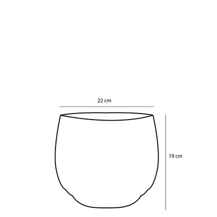 Jorck Mand voor Planten - Set van 3 - H24 x Ø26 cm - Zeegras - Lichtbruin