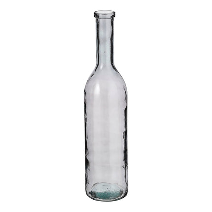 Rioja Fles Vaas - H75 x Ø18 cm - Gerecycled Glas - Donkergrijs