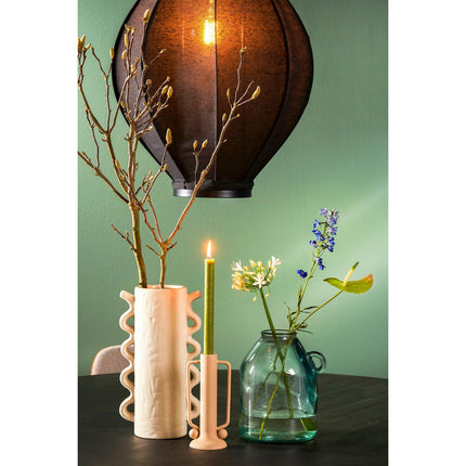 Pego Hanglamp - H73 x Ø54 cm - Linnen - Zwart