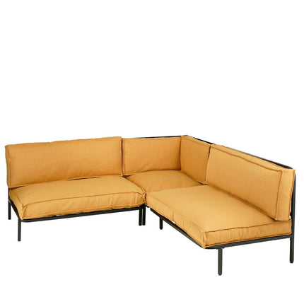 Celo Loungebank - L122 x B83 x H78 cm - Metaal - Zwart