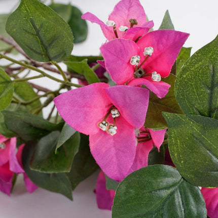 Bougainvillea Kunstslinger - L180 cm - Donkerroze