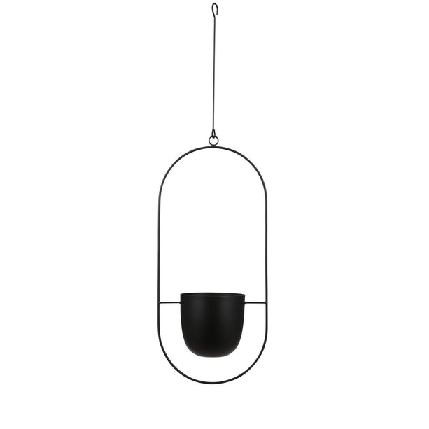 Dexter Bloempot Hangend - L24 x B14 x H83 cm - Zwart