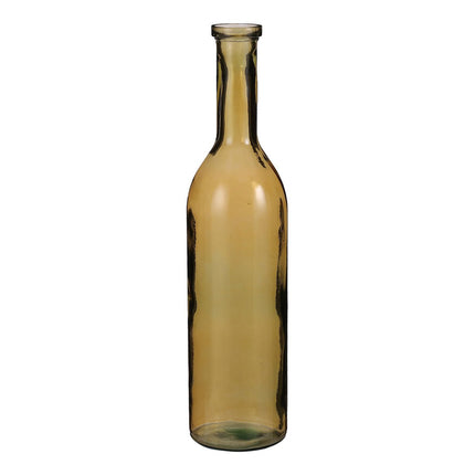 Rioja Fles Vaas - H75 x Ø18 cm - Gerecycled Glas - Oker