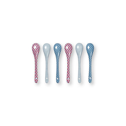 Giftset Teaspoons Oriental Flower Festival Blue 13cm