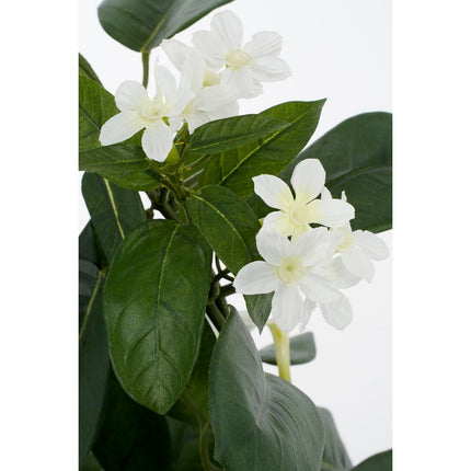 Stephanotis Kunstplant in Bloempot Stan - H50 x Ø40 cm - Wit