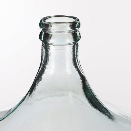 Diego Fles Vaas - H56 x Ø40 cm - Gerecycled Glas - Transparant