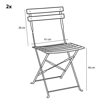 Laurence Bistroset - Set van 3 - Metaal - Wit