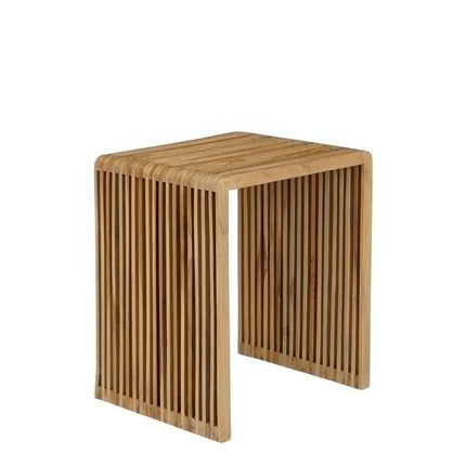 Yonker Bijzettafel - Set van 3 - L44 x B34 x H50 cm - Gerecycled Hout - Bruin