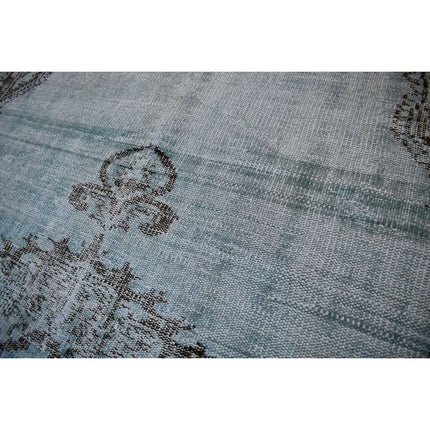 Licht blauw vintage vloerkleed - 270x150 cm - HANDGEMAAKT