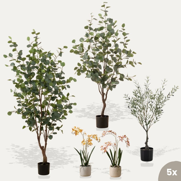 Ibiza set - 5 stuks - Bundel product - Kunstplanten