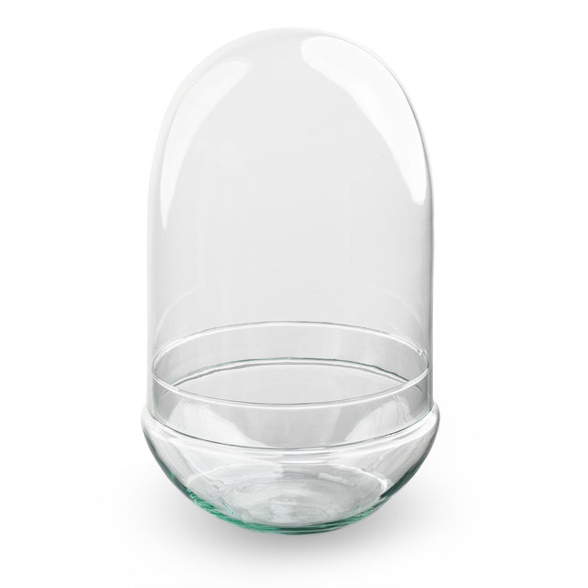 Terrarium fles 'Egg XL' - Tweedelige stolp - Gesloten terrarium Ø 17,5 cm ↑ 30 cm