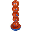 Kaarshouder Smiley Polyresin Oranje - 9x9x26.5cm