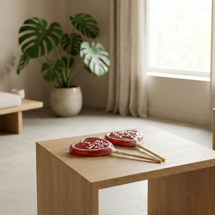 Love Pop - Hartvormige Lolly met Tekst - Aardbeiensmaak