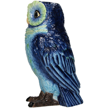 Vaas Uil Dolomiet Blauw - 21,3cm