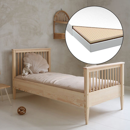Woonhero kinderbed - Bergen - Naturel - Eenpersoonsbed 90x190 cm