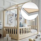 Met schuim matras (90x190 cm)