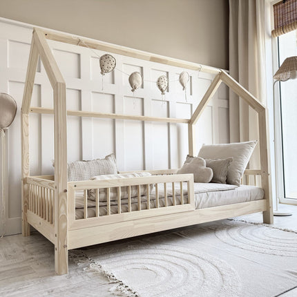 Woonhero bedhuis - Trosa- Naturel - Eenpersoonsbed - Kinderbed - Meerdere formaten