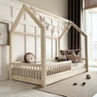 Woonhero bedhuis - Nora- Naturel - Eenpersoonsbed 90x190 cm - Kinderbed