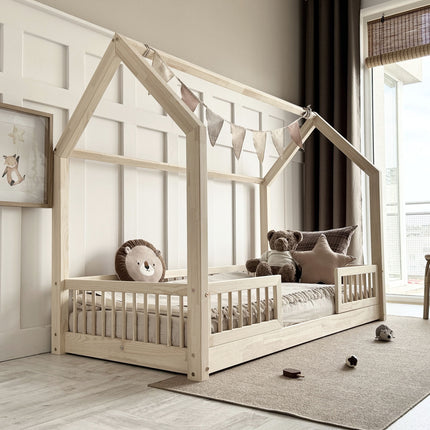 Woonhero bedhuis - Odense - Naturel - Eenpersoonsbed - Kinderbed - Meerdere afmetingen