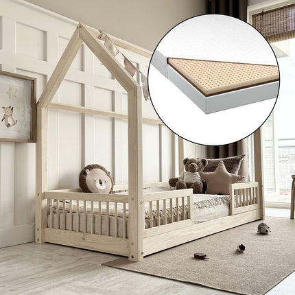 Woonhero bedhuis - Odense - Naturel - Eenpersoonsbed - Kinderbed - Meerdere afmetingen