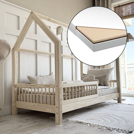 Woonhero bedhuis - Trosa- Naturel - Eenpersoonsbed - Kinderbed - Meerdere formaten