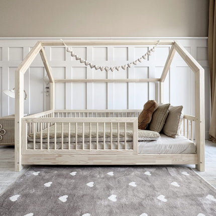 Woonhero bedhuis - Trynne - Naturel - Eenpersoonsbed 80x160 cm - Peuterbed