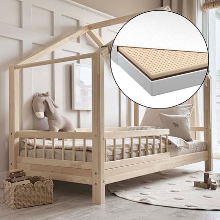 Woonhero bedhuis - Bodo - Naturel - Eenpersoonsbed - Kinderbed