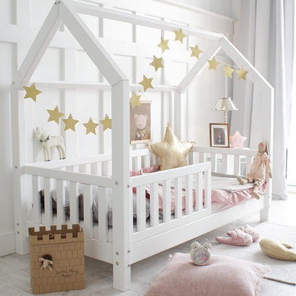 Woonhero bedhuis - Tromsø - Wit - Eenpersoonsbed 90x190 cm - Kinderbed